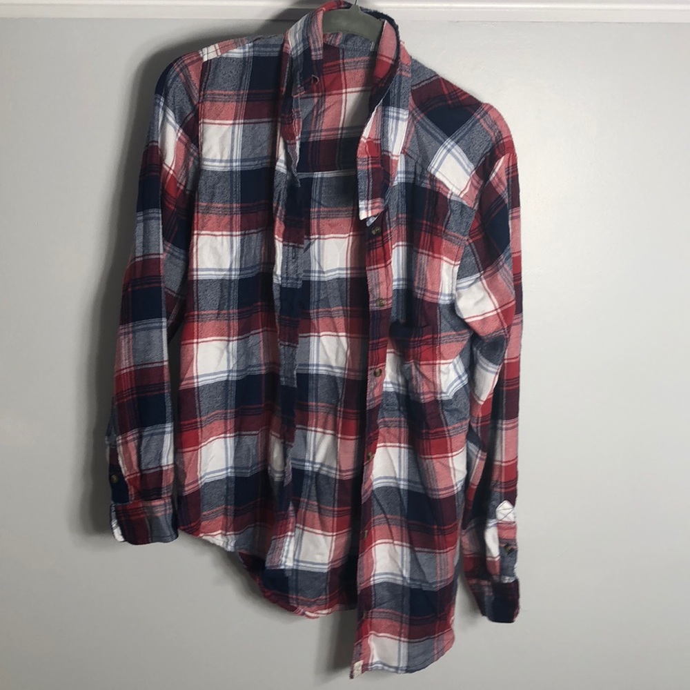 AE Plaid Flannel— Boyfriend Fit
